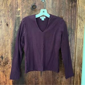 Eddie Bauer Women's Deep Purple Long Sleeve Tee